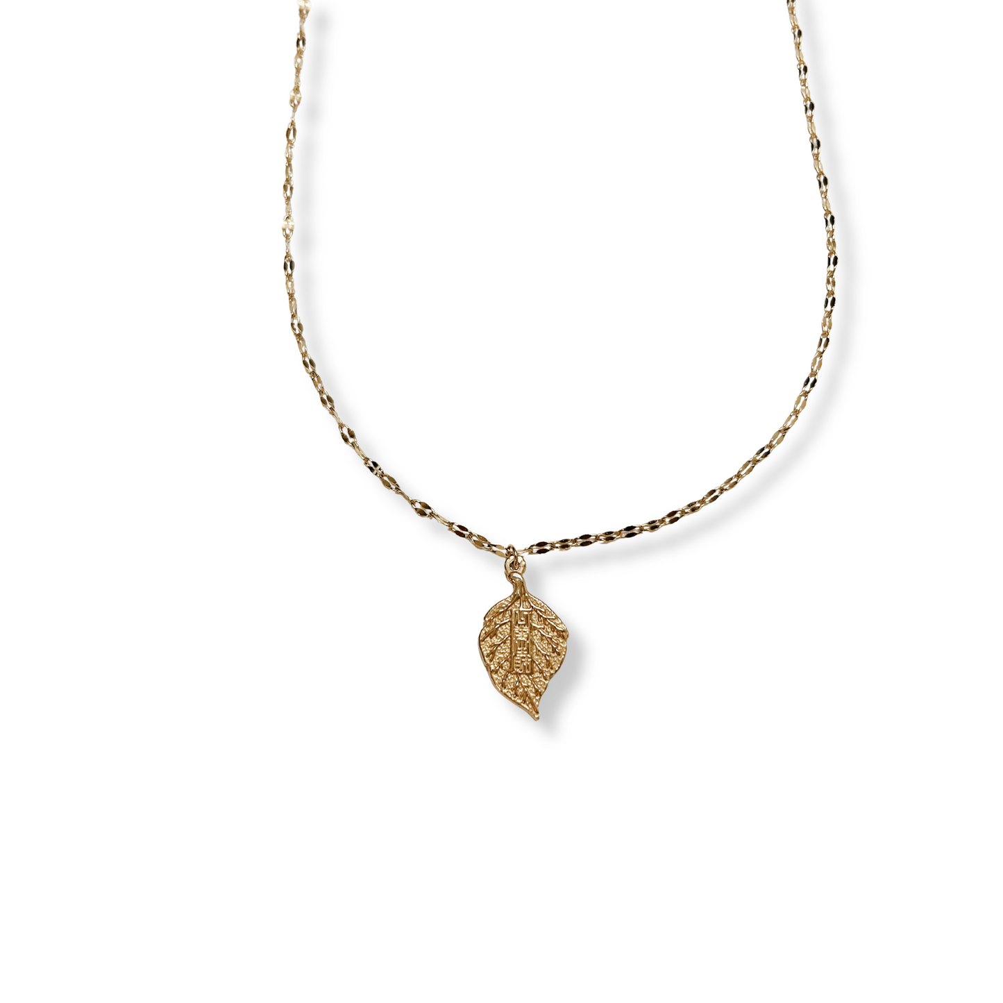 Golden Leaf Necklace | Collar Hoja Dorada