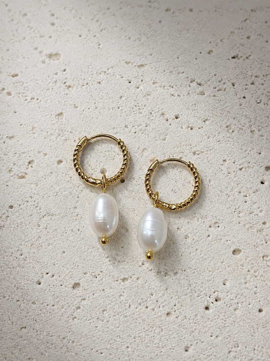 Aretes Perla Twist