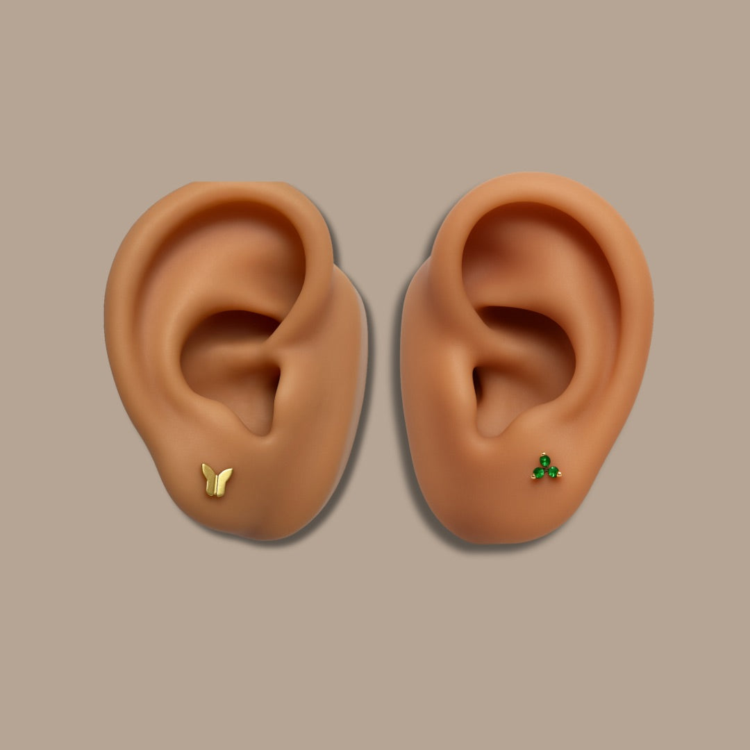 Esmerald Wings | Duo Studs