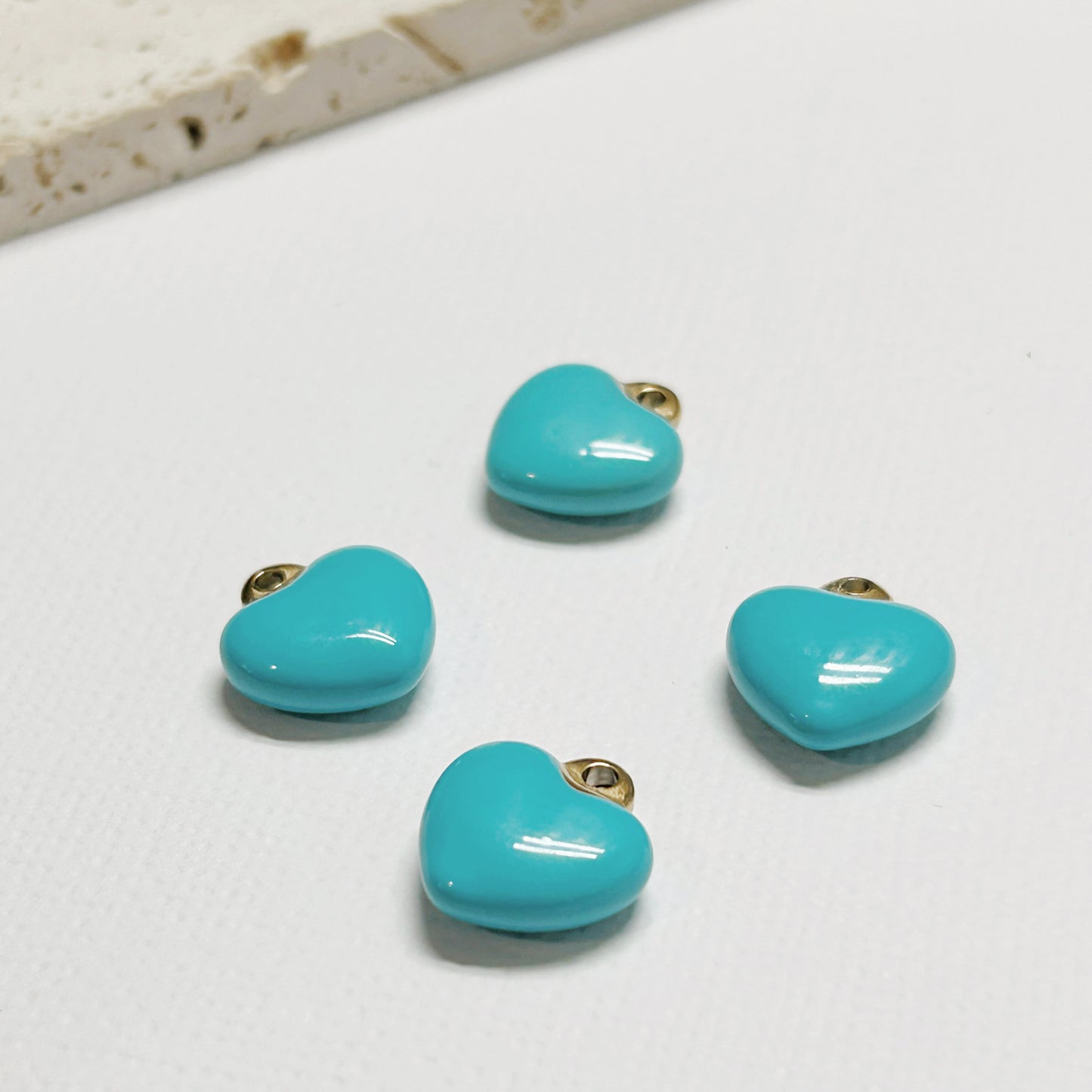 Charm corazón turquesa