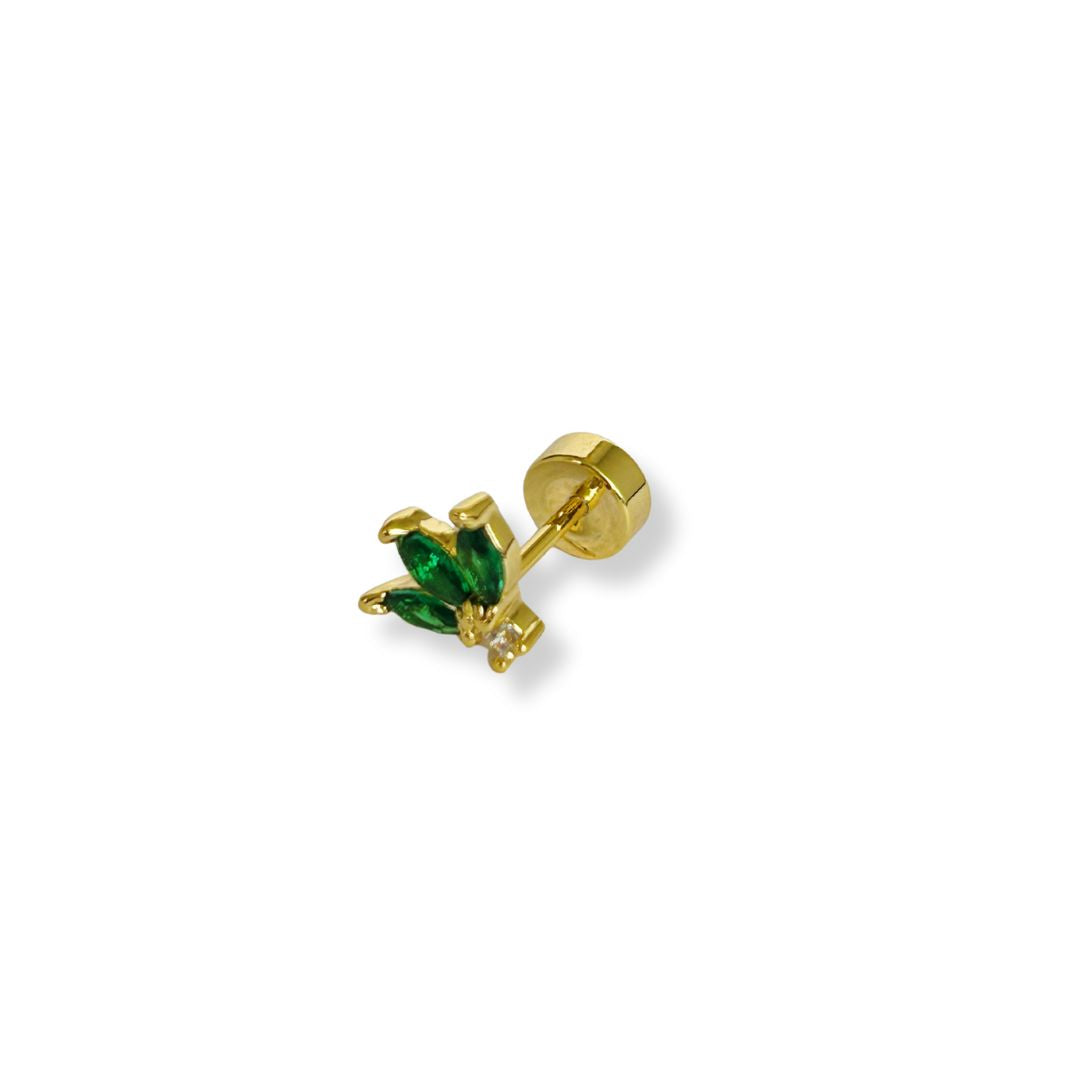 Esmerald Petals Stud (single piece)