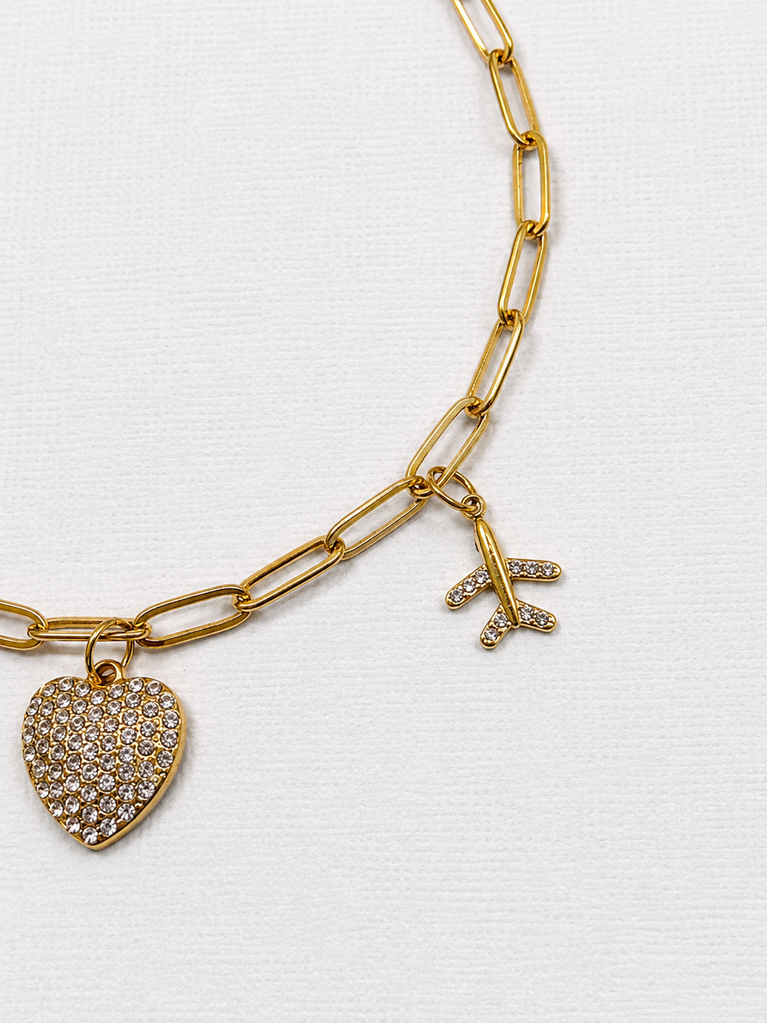 Jet Set Heart Necklace | One of a kind