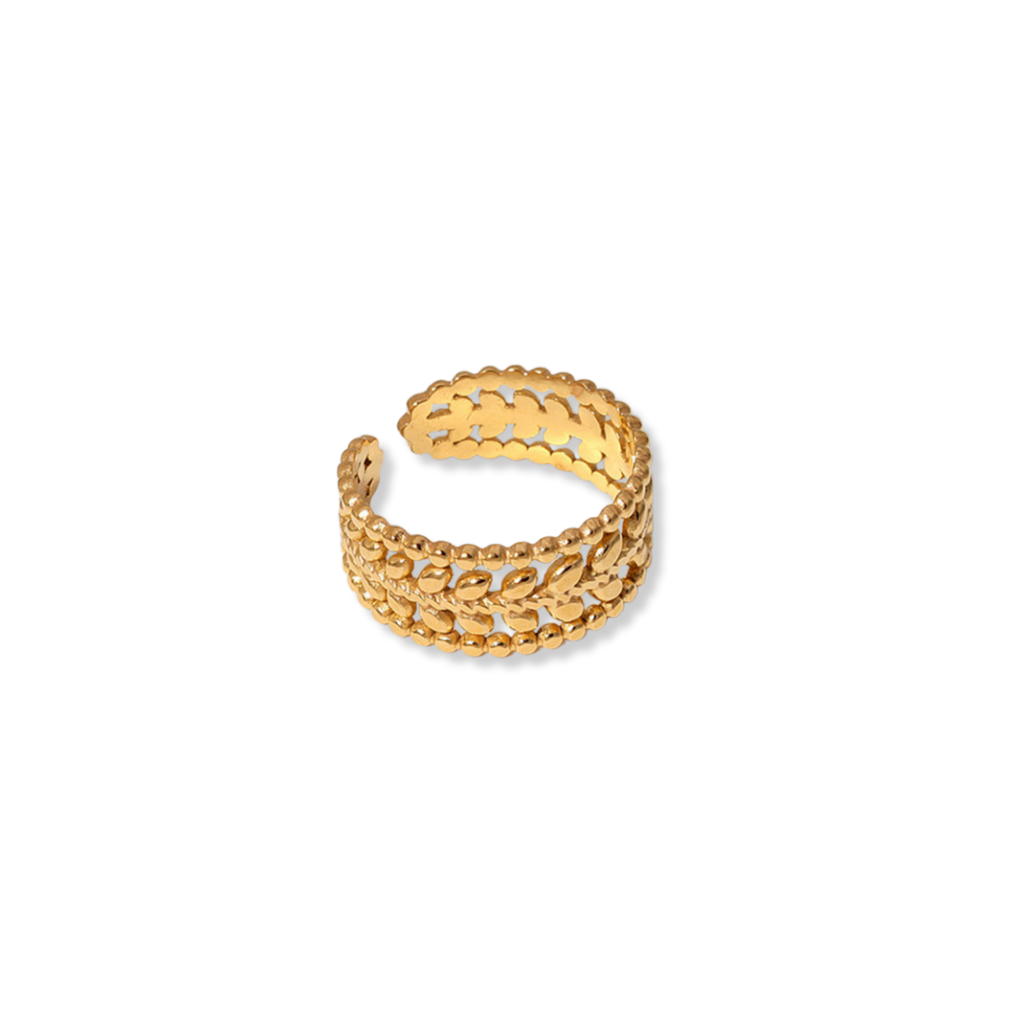 Golden Lace Ring | Stainless Steel