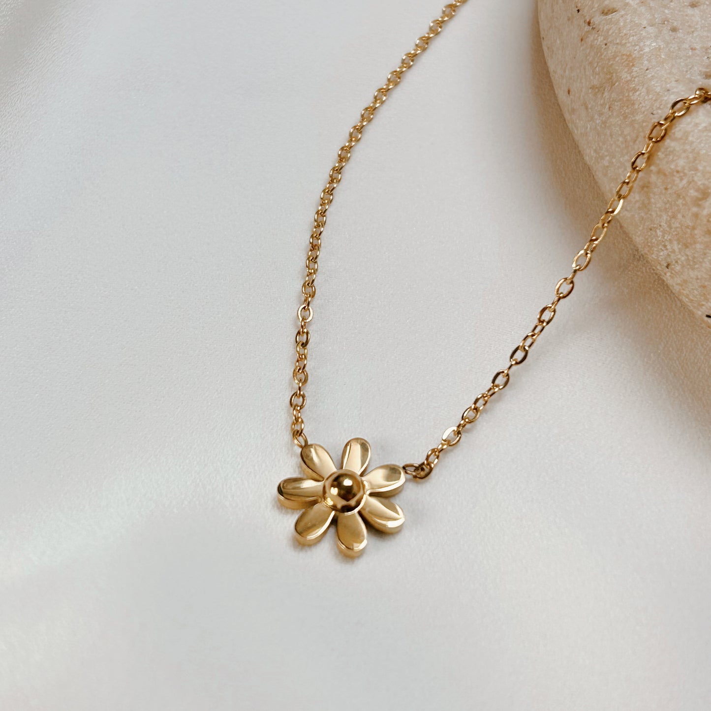 Minimal Daisy Necklace | Collar Margarita Minimalista