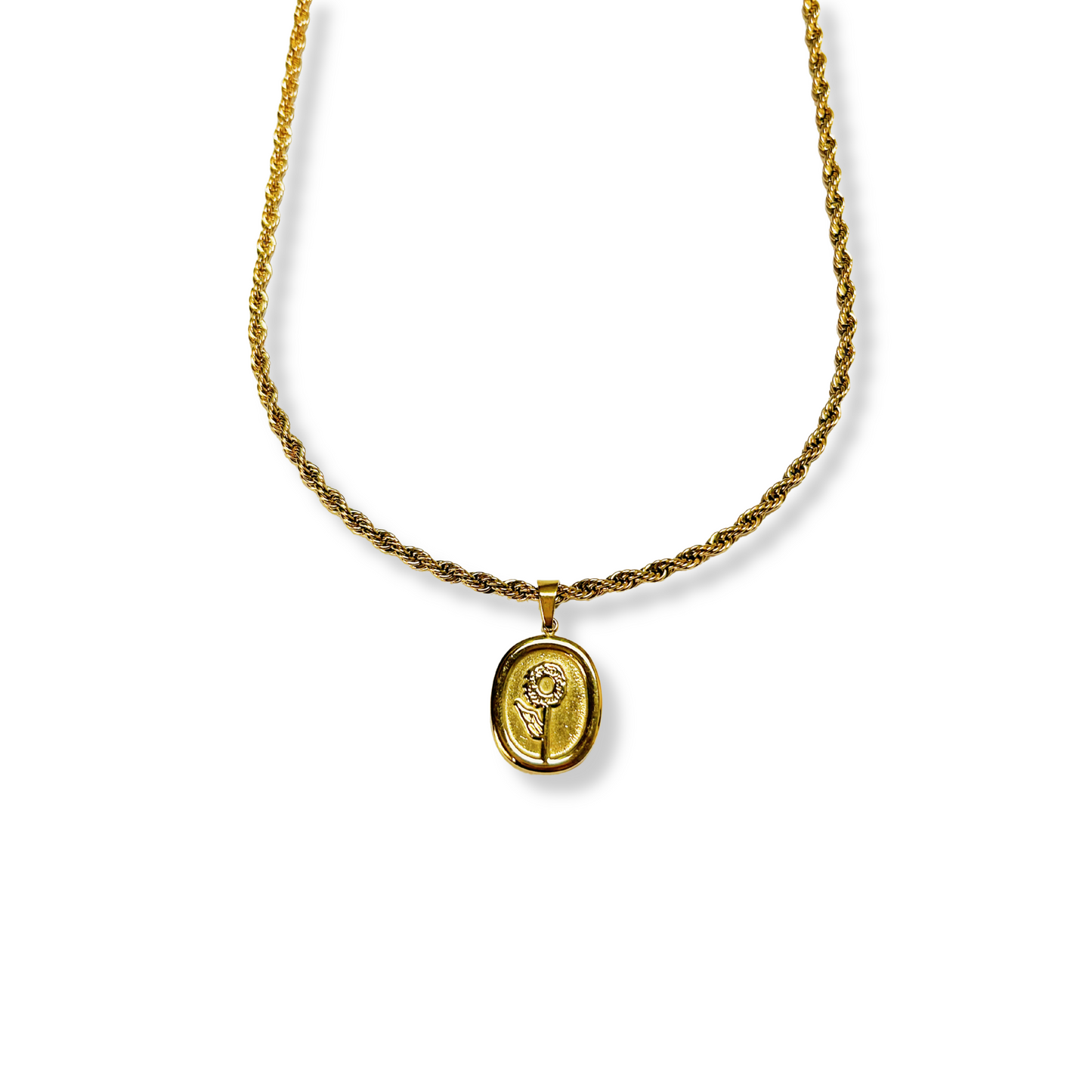 Golden Sunflower Necklace | Collar Girasol Dorado