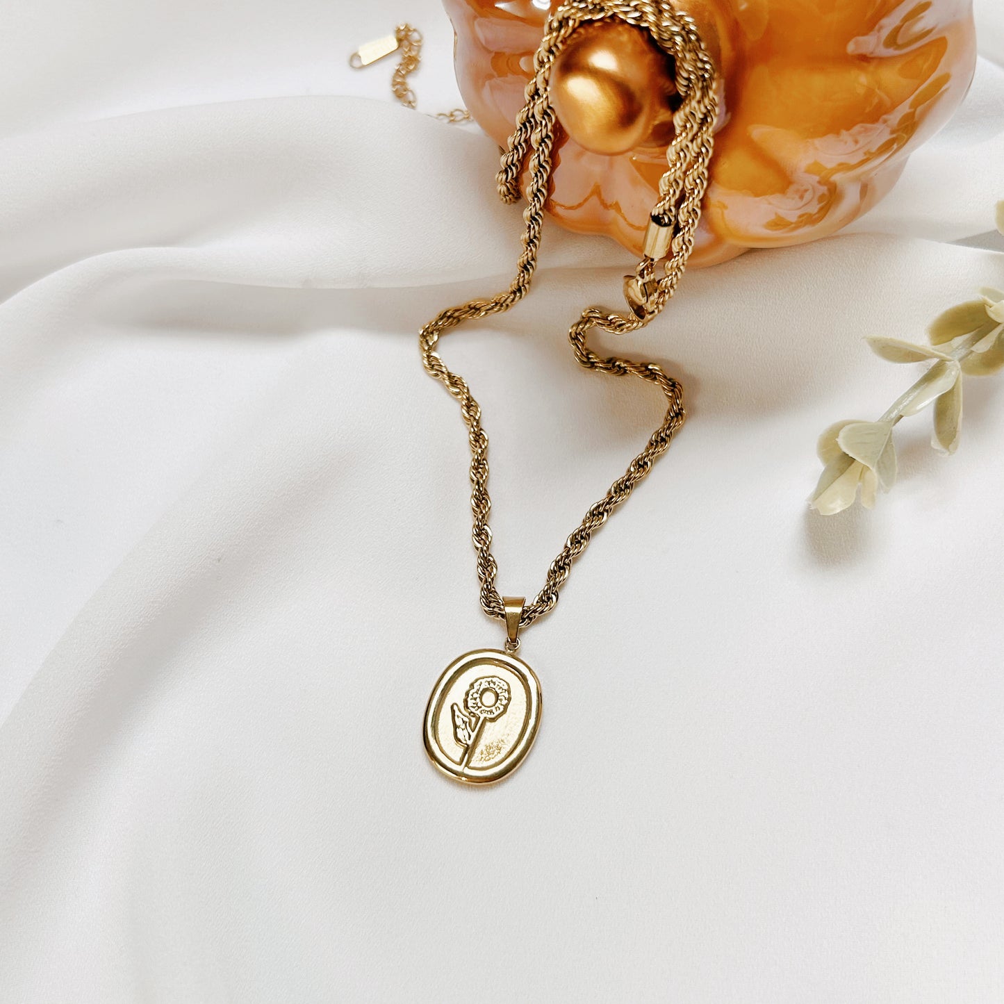 Golden Sunflower Necklace | Collar Girasol Dorado