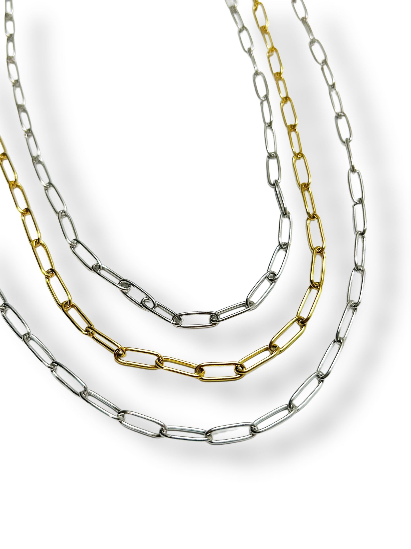 Basic Paperclip Chain (Gold & Silver)