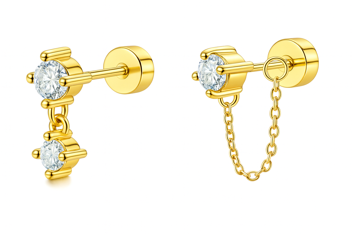 Elegant Shine | Duo Studs