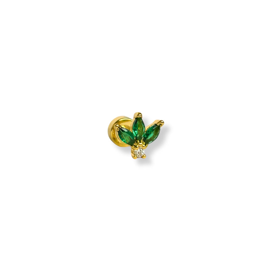 Esmerald Petals Stud (single piece)