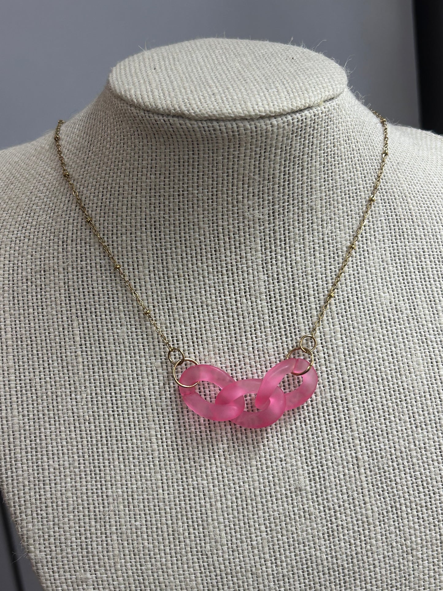Collar Guayaba - Cadena Frosted