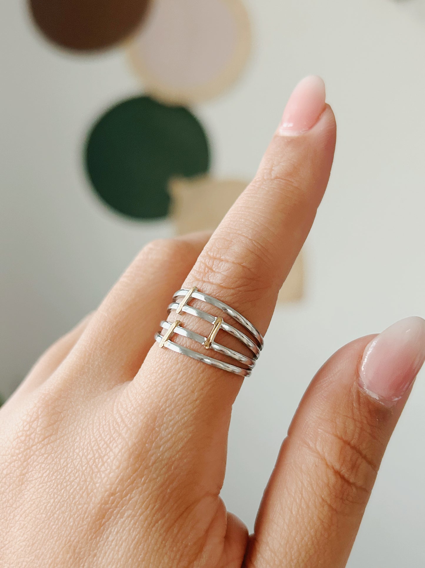 Two Tone Stack Ring