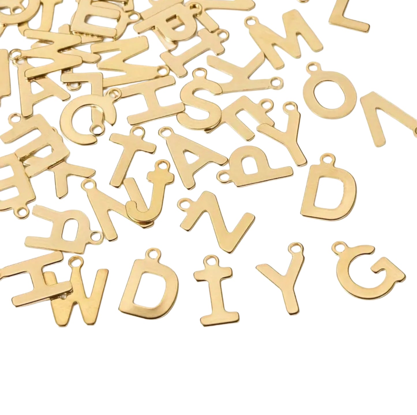 SS Gold Letters to Personalize Chains