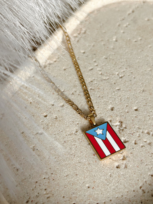 Mi Bandera Necklace | Stainless Steel