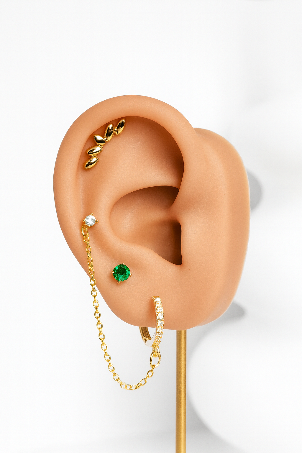 Golden Ivy | Set of three pieces (for one ear)