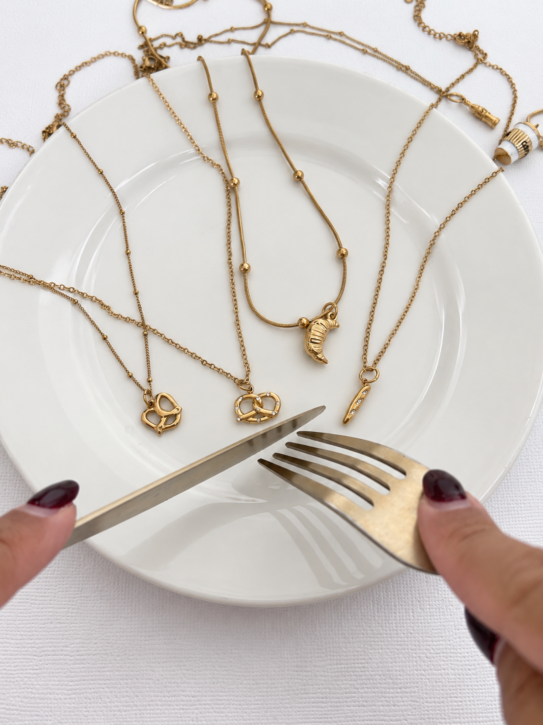 Collar Pretzel Crystal | Golden Brunch