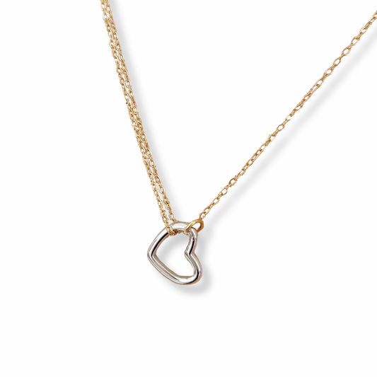 Corazón Abierto | Stainless Steel Open Heart 2 Tones