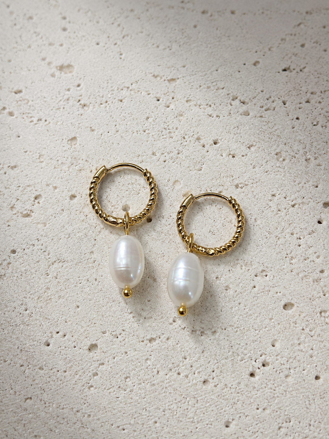 Aretes Perla Twist