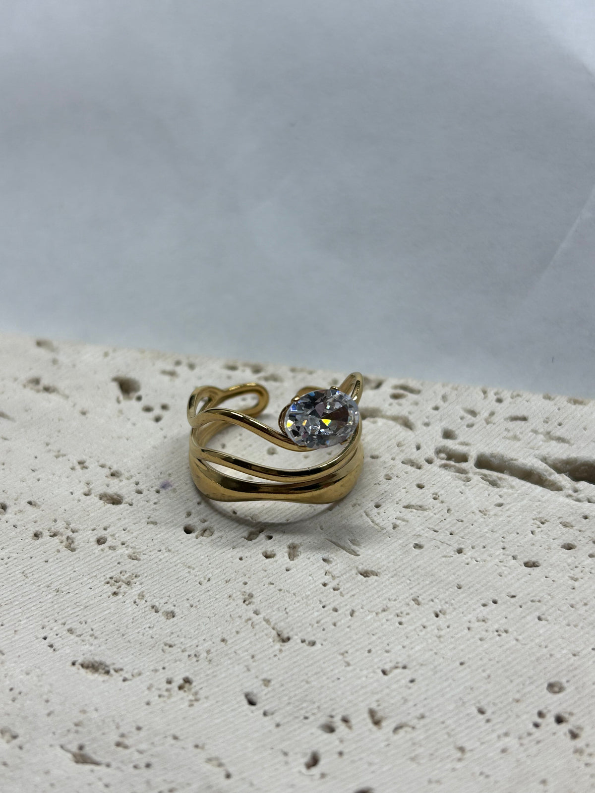 Anillo Gota de Miel | Golden Brunch
