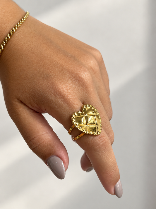 Anillo Tarta de corazón | Golden Brunch