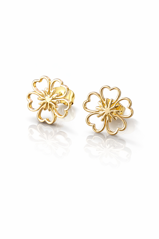 Bloom Heart Studs