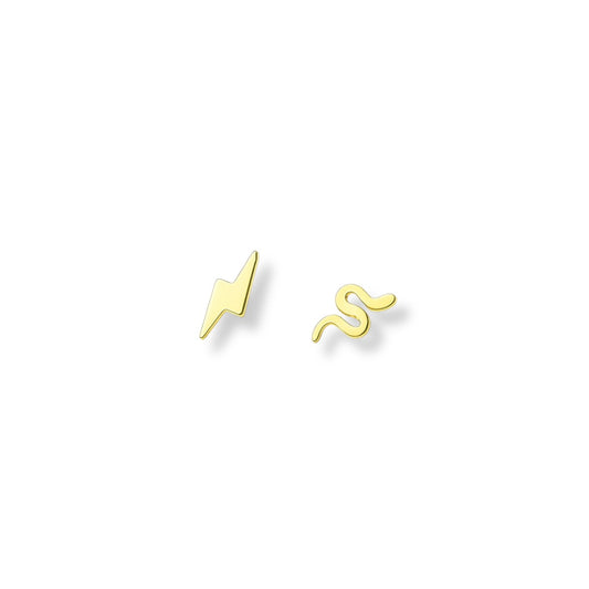 Lightning & Snake Studs | Duo Studs