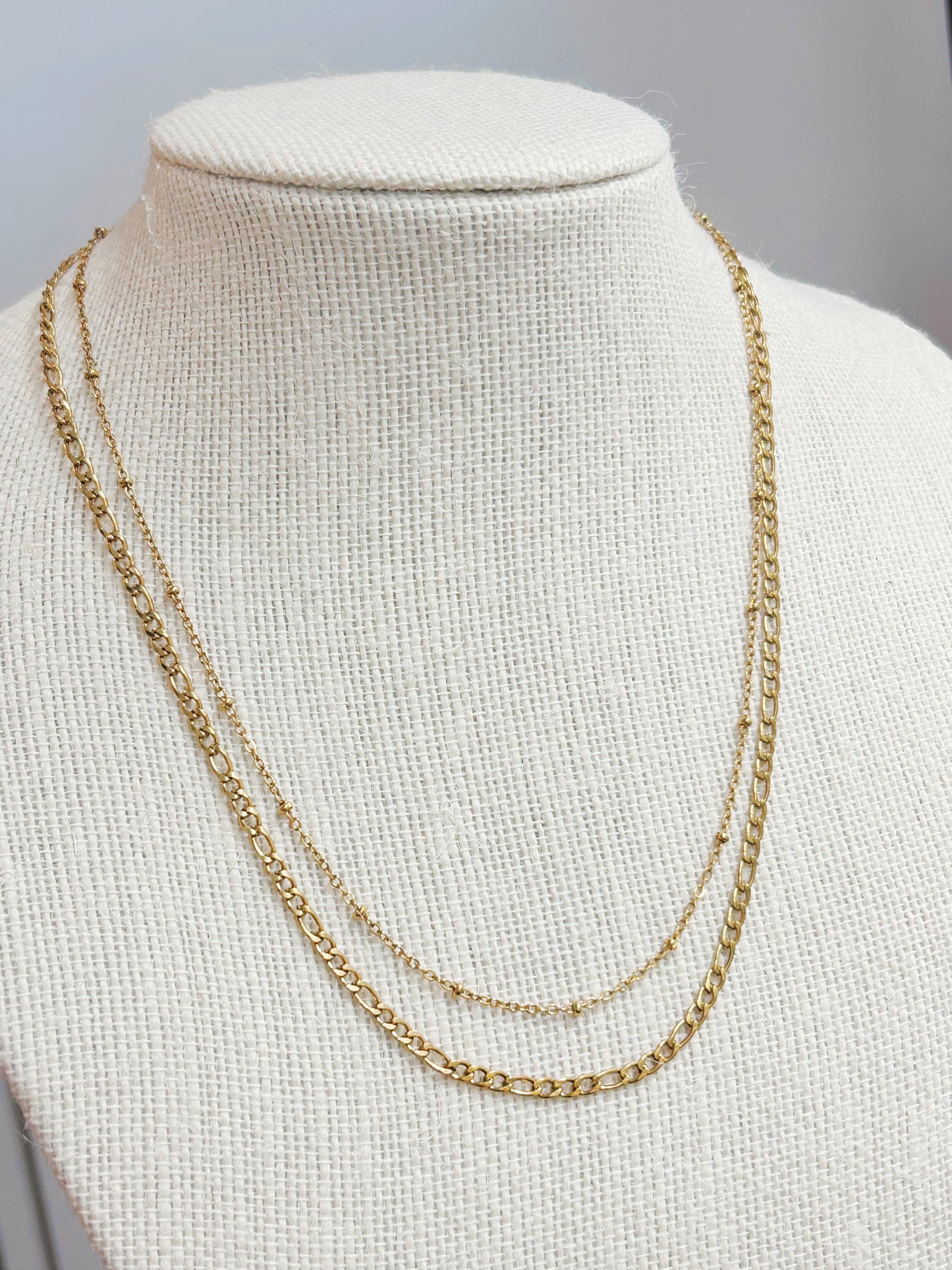 Set Dupla - Collar Doble Cadena