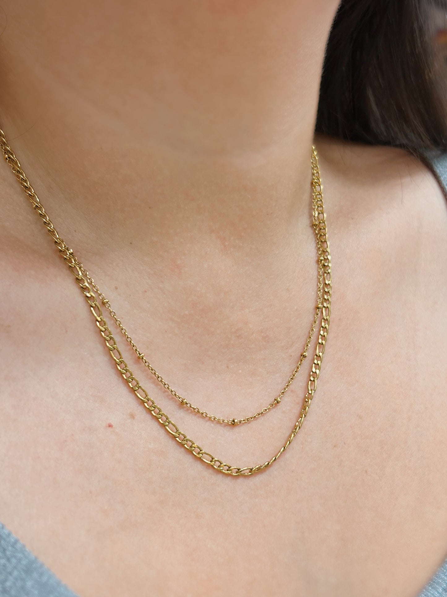 Set Dupla - Collar Doble Cadena