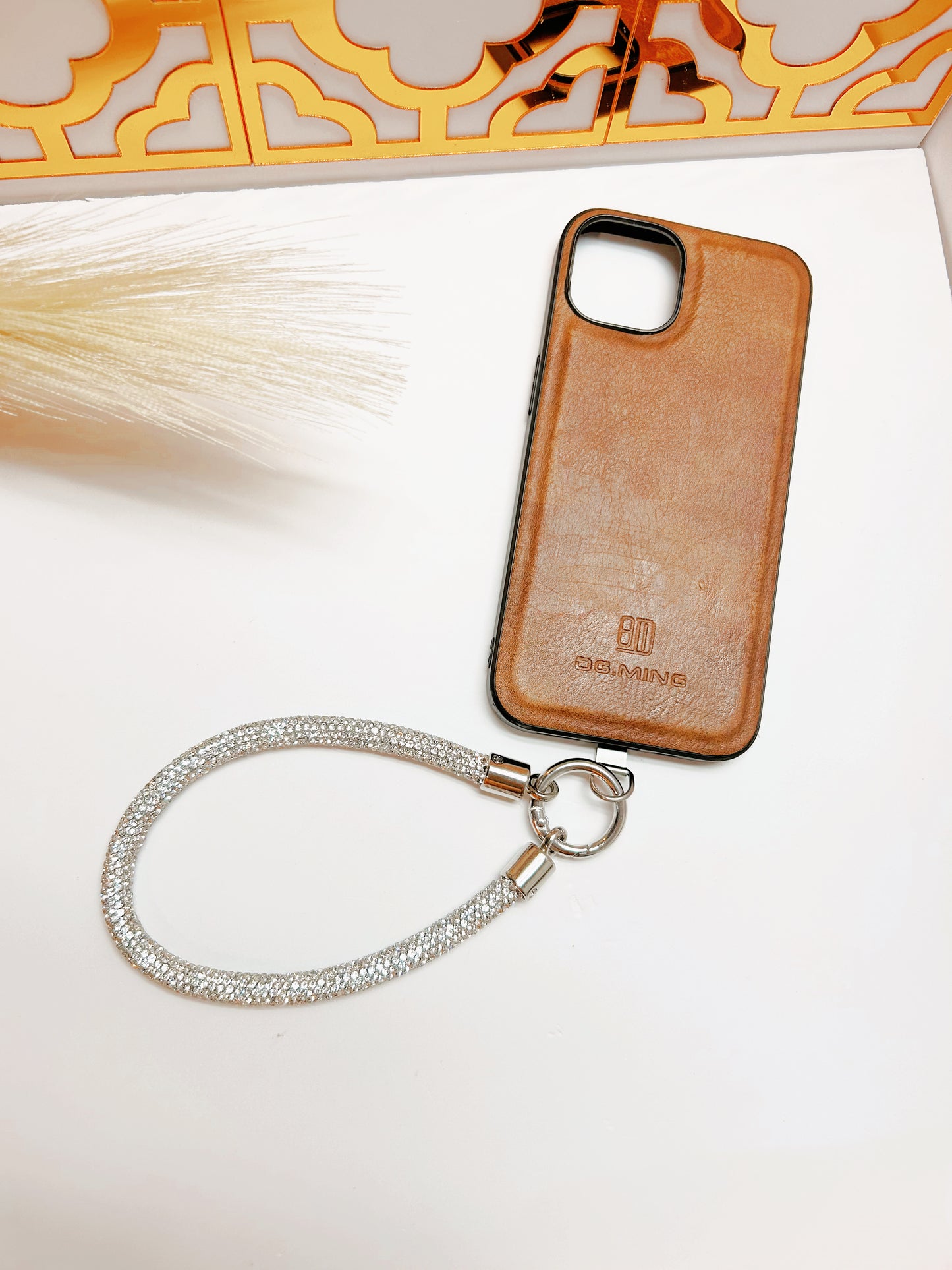 Crystal Wristlet Phone Strap