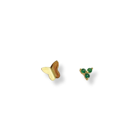 Esmerald Wings | Duo Studs