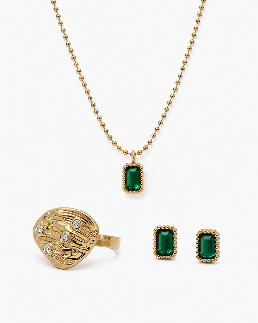 Set Amalfi Esmeralda| 3 piezas