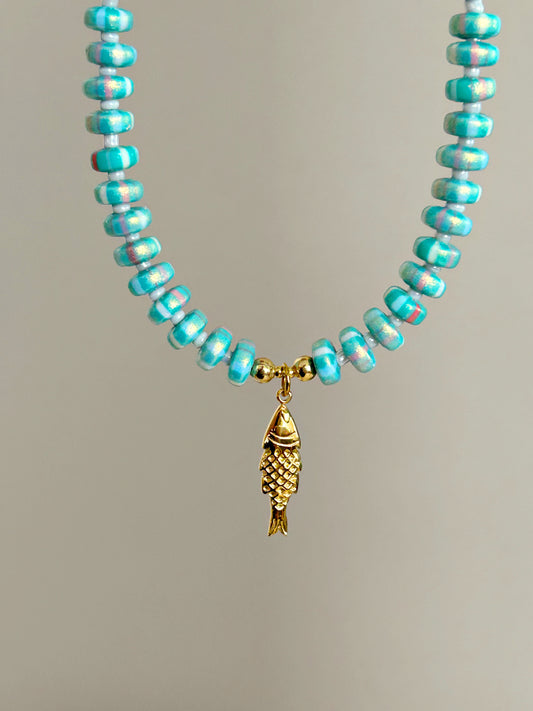 Golden Fish Set - Necklace & Bracelet