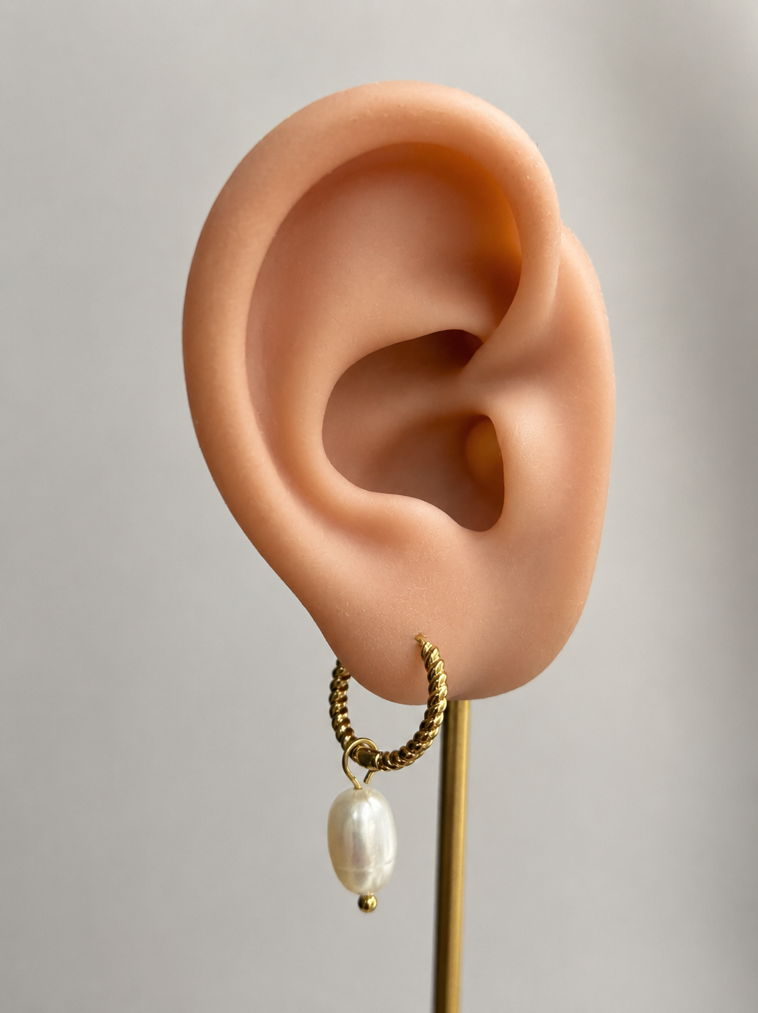 Aretes Perla Twist