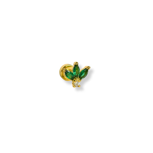 Esmerald Petals Stud (single piece)