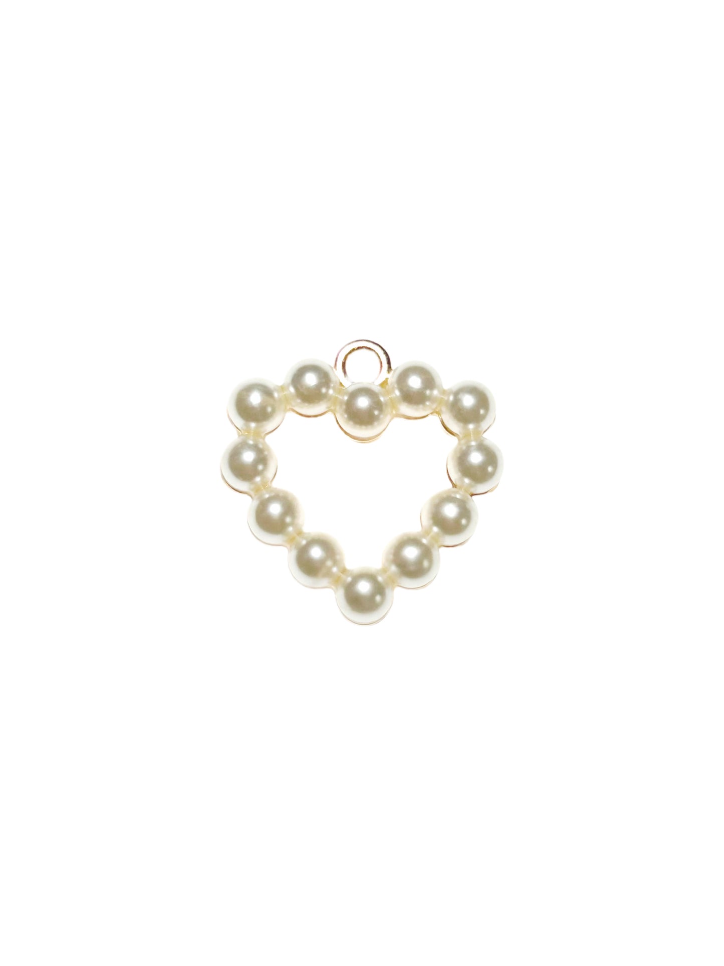 Pearl Heart Charm