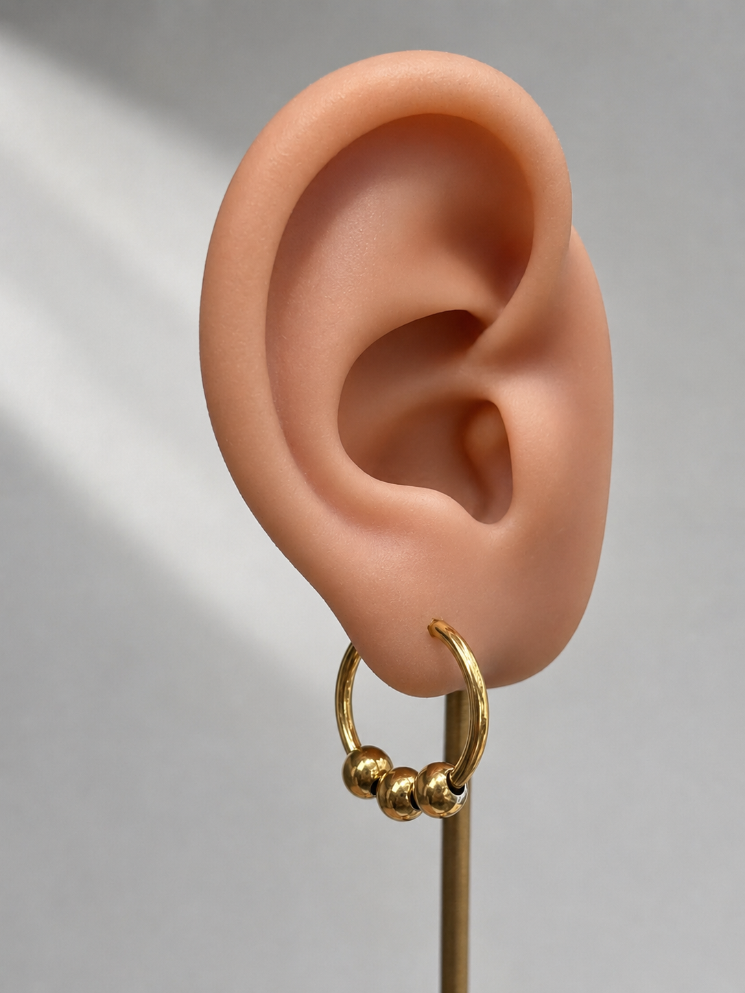 Aretes Beaded Hoop