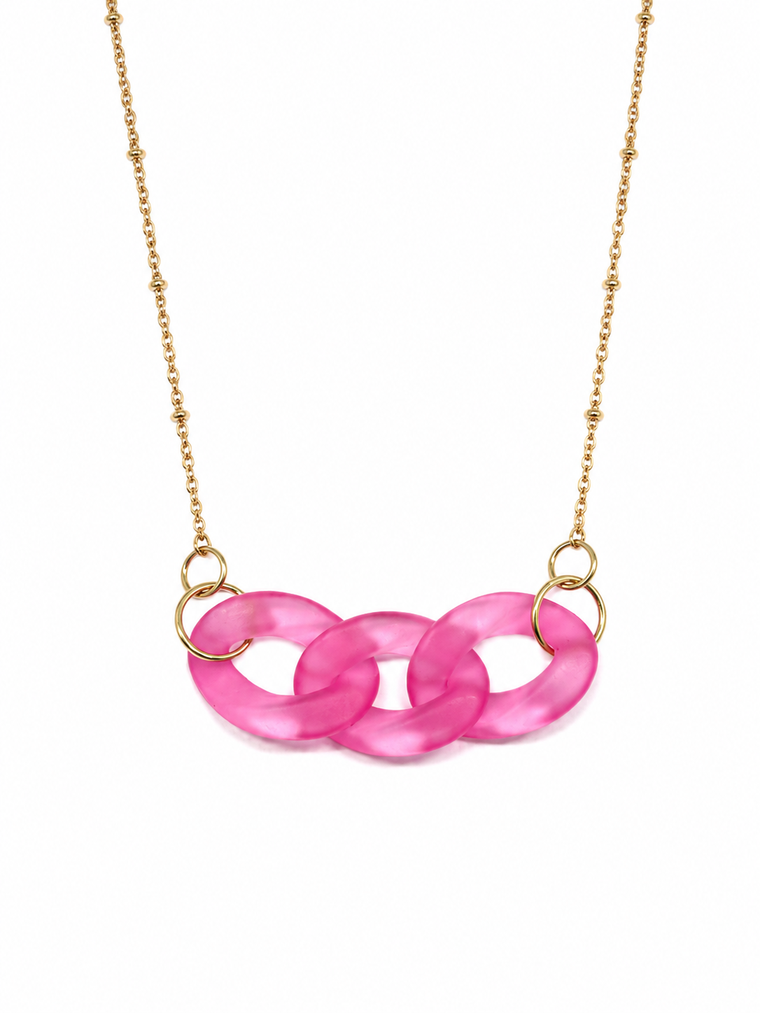 Collar Guayaba - Cadena Frosted