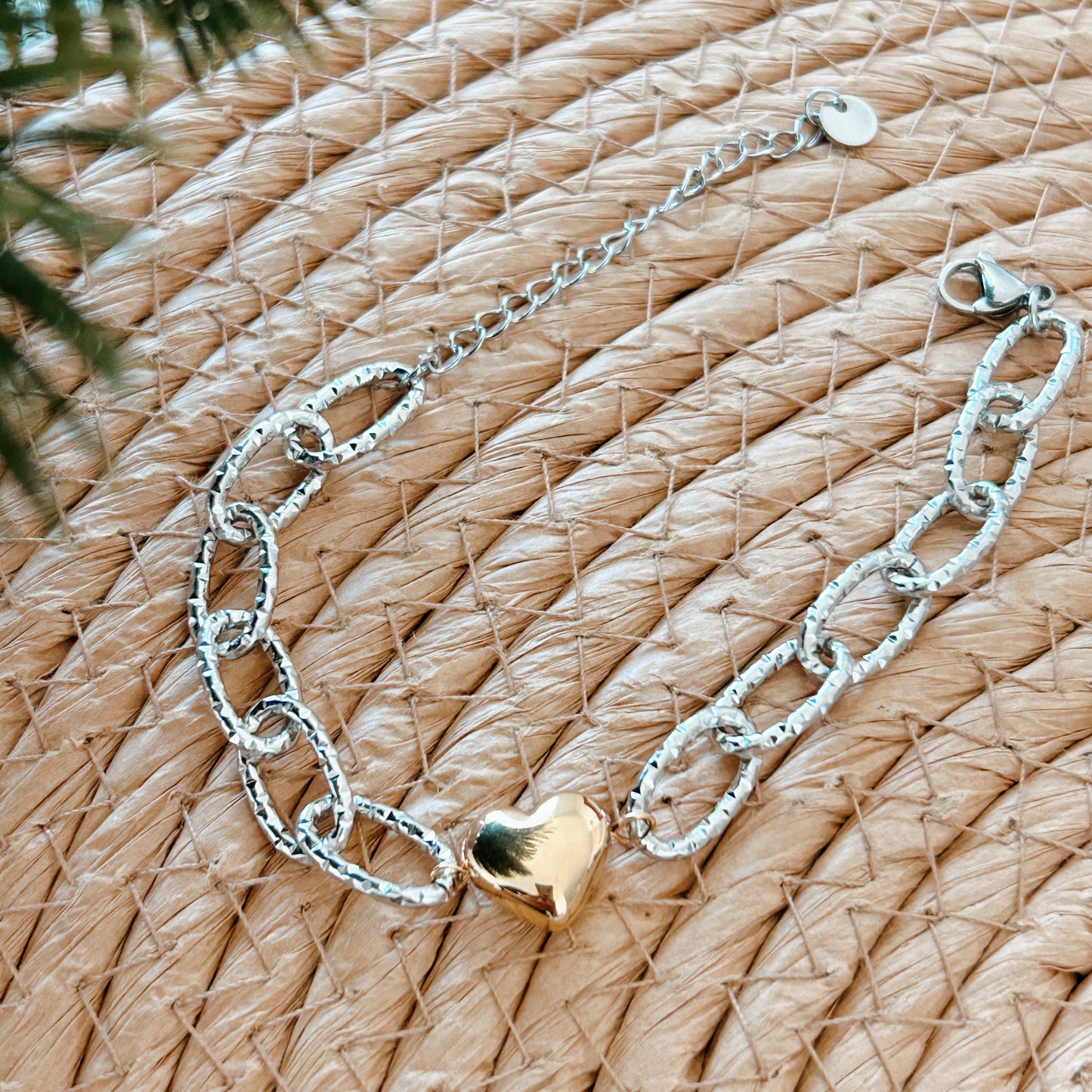 Heart Bracelet | Gold and Silver