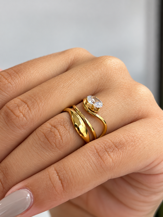 Anillo Gota de Miel | Golden Brunch